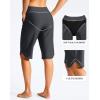 imageG Gradual Womens 13 Long Swim Board Shorts with Pockets High Waisted Quick Dry Beach Swimming Shorts for Women with LinerDark Grey