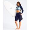 imageG Gradual Womens 13 Long Swim Board Shorts with Pockets High Waisted Quick Dry Beach Swimming Shorts for Women with LinerNavy