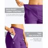 imageG Gradual Womens 13 Long Swim Board Shorts with Pockets High Waisted Quick Dry Beach Swimming Shorts for Women with LinerPurple