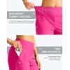 imageG Gradual Womens 13 Long Swim Board Shorts with Pockets High Waisted Quick Dry Beach Swimming Shorts for Women with LinerRosy
