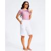 imageG Gradual Womens 13 Long Swim Board Shorts with Pockets High Waisted Quick Dry Beach Swimming Shorts for Women with LinerWhite