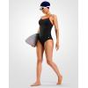 imageG Gradual Womens One Piece Athletic Swimsuit with Adjustable Straps Training Sport Swimwear Modest Bathing Suit for WomenBlackRed