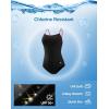 imageG Gradual Womens One Piece Athletic Swimsuit with Adjustable Straps Training Sport Swimwear Modest Bathing Suit for WomenBlackRed