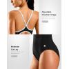 imageG Gradual Womens One Piece Athletic Swimsuit with Adjustable Straps Training Sport Swimwear Modest Bathing Suit for WomenBlackWhite