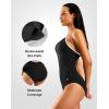 imageG Gradual Womens One Piece Athletic Swimsuit with Adjustable Straps Training Sport Swimwear Modest Bathing Suit for WomenBlackWhite