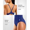 imageG Gradual Womens One Piece Athletic Swimsuit with Adjustable Straps Training Sport Swimwear Modest Bathing Suit for WomenBlue