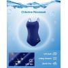 imageG Gradual Womens One Piece Athletic Swimsuit with Adjustable Straps Training Sport Swimwear Modest Bathing Suit for WomenBlue