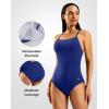 imageG Gradual Womens One Piece Athletic Swimsuit with Adjustable Straps Training Sport Swimwear Modest Bathing Suit for WomenBlue