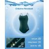 imageG Gradual Womens One Piece Athletic Swimsuit with Adjustable Straps Training Sport Swimwear Modest Bathing Suit for WomenBlue Green