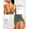 imageG Gradual Womens One Piece Athletic Swimsuit with Adjustable Straps Training Sport Swimwear Modest Bathing Suit for WomenGreen