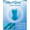 imageG Gradual Womens One Piece Athletic Swimsuit with Adjustable Straps Training Sport Swimwear Modest Bathing Suit for WomenLight Blue