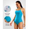 imageG Gradual Womens One Piece Athletic Swimsuit with Adjustable Straps Training Sport Swimwear Modest Bathing Suit for WomenLight Blue