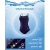 imageG Gradual Womens One Piece Athletic Swimsuit with Adjustable Straps Training Sport Swimwear Modest Bathing Suit for WomenNavy