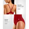 imageG Gradual Womens One Piece Athletic Swimsuit with Adjustable Straps Training Sport Swimwear Modest Bathing Suit for WomenRed