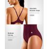 imageG Gradual Womens One Piece Athletic Swimsuit with Adjustable Straps Training Sport Swimwear Modest Bathing Suit for WomenWine Red