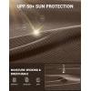 imageMens Sun Protection Long Sleeve Grid Shirts UPF 50 Rash Guard Swim Lightweight Cooling UV ShirtBrown