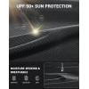 imageMens Sun Protection Long Sleeve Grid Shirts UPF 50 Rash Guard Swim Lightweight Cooling UV ShirtIron Grey