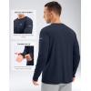 imageMens Sun Protection Long Sleeve Grid Shirts UPF 50 Rash Guard Swim Lightweight Cooling UV ShirtNavy Blue