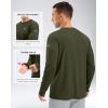 imageMens Sun Protection Long Sleeve Grid Shirts UPF 50 Rash Guard Swim Lightweight Cooling UV ShirtOlive