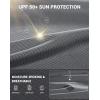 imageMens Sun Protection Long Sleeve Grid Shirts UPF 50 Rash Guard Swim Lightweight Cooling UV ShirtSilver Grey