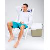 imageMens Sun Protection Long Sleeve Grid Shirts UPF 50 Rash Guard Swim Lightweight Cooling UV ShirtWhite