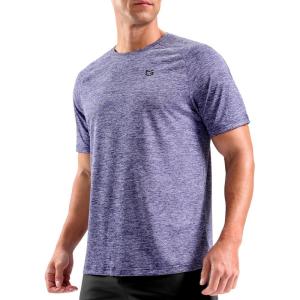 imageG Gradual Mens Workout Dry Fit Shirts Athletic Performance TShirts Moisture Wicking Lightweight Tee Shirts for Gym RunningLight Purple