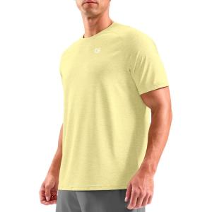imageG Gradual Mens Workout Dry Fit Shirts Athletic Performance TShirts Moisture Wicking Lightweight Tee Shirts for Gym RunningPastel Yellow