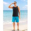 imageG Gradual Beach Tank Tops for Men UPF50 Dry Fit Summer Sleeveless Shirts Mens Workout Shirt for Swimming Running AthleticBlack