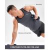 imageG Gradual Beach Tank Tops for Men UPF50 Dry Fit Summer Sleeveless Shirts Mens Workout Shirt for Swimming Running AthleticDark Grey
