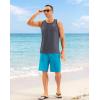 imageG Gradual Beach Tank Tops for Men UPF50 Dry Fit Summer Sleeveless Shirts Mens Workout Shirt for Swimming Running AthleticDark Grey