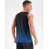 imageG Gradual Beach Tank Tops for Men UPF50 Dry Fit Summer Sleeveless Shirts Mens Workout Shirt for Swimming Running AthleticGradient Black Blue