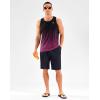 imageG Gradual Beach Tank Tops for Men UPF50 Dry Fit Summer Sleeveless Shirts Mens Workout Shirt for Swimming Running AthleticGradient Black Rose