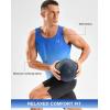 imageG Gradual Beach Tank Tops for Men UPF50 Dry Fit Summer Sleeveless Shirts Mens Workout Shirt for Swimming Running AthleticGradient Blue White