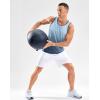 imageG Gradual Beach Tank Tops for Men UPF50 Dry Fit Summer Sleeveless Shirts Mens Workout Shirt for Swimming Running AthleticGradient Grey Blue