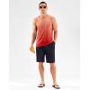 imageG Gradual Beach Tank Tops for Men UPF50 Dry Fit Summer Sleeveless Shirts Mens Workout Shirt for Swimming Running AthleticGradient Orange Red