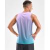 imageG Gradual Beach Tank Tops for Men UPF50 Dry Fit Summer Sleeveless Shirts Mens Workout Shirt for Swimming Running AthleticGradient Pueple Blue