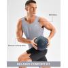 imageG Gradual Beach Tank Tops for Men UPF50 Dry Fit Summer Sleeveless Shirts Mens Workout Shirt for Swimming Running AthleticLight Grey