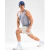 imageG Gradual Beach Tank Tops for Men UPF50 Dry Fit Summer Sleeveless Shirts Mens Workout Shirt for Swimming Running AthleticLight Grey