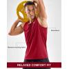 imageG Gradual Beach Tank Tops for Men UPF50 Dry Fit Summer Sleeveless Shirts Mens Workout Shirt for Swimming Running AthleticRed
