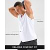 imageG Gradual Beach Tank Tops for Men UPF50 Dry Fit Summer Sleeveless Shirts Mens Workout Shirt for Swimming Running AthleticWhite