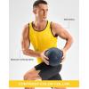 imageG Gradual Beach Tank Tops for Men UPF50 Dry Fit Summer Sleeveless Shirts Mens Workout Shirt for Swimming Running AthleticYellow