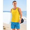 imageG Gradual Beach Tank Tops for Men UPF50 Dry Fit Summer Sleeveless Shirts Mens Workout Shirt for Swimming Running AthleticYellow