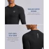 imageG Gradual Mens Compression Shirt Long Sleeve Moisture Wicking Running Gym Shirts for Men Athletic Workout Base Layer TShirtBlack