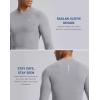 imageG Gradual Mens Compression Shirt Long Sleeve Moisture Wicking Running Gym Shirts for Men Athletic Workout Base Layer TShirtLight Grey
