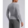 imageG Gradual Mens Compression Shirt Long Sleeve Moisture Wicking Running Gym Shirts for Men Athletic Workout Base Layer TShirtLight Grey