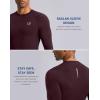 imageG Gradual Mens Compression Shirt Long Sleeve Moisture Wicking Running Gym Shirts for Men Athletic Workout Base Layer TShirtMaroon