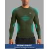 imageG Gradual Mens Compression Shirt Long Sleeve Moisture Wicking Running Gym Shirts for Men Athletic Workout Base Layer TShirtOlive