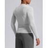 imageG Gradual Mens Compression Shirt Long Sleeve Moisture Wicking Running Gym Shirts for Men Athletic Workout Base Layer TShirtPlatinum Grey