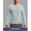 imageG Gradual Mens Compression Shirt Long Sleeve Moisture Wicking Running Gym Shirts for Men Athletic Workout Base Layer TShirtPlatinum Grey