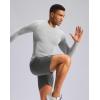 imageG Gradual Mens Compression Shirt Long Sleeve Moisture Wicking Running Gym Shirts for Men Athletic Workout Base Layer TShirtPlatinum Grey